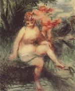 Pierre Renoir Venus and Cupid (Allegory) oil painting artist